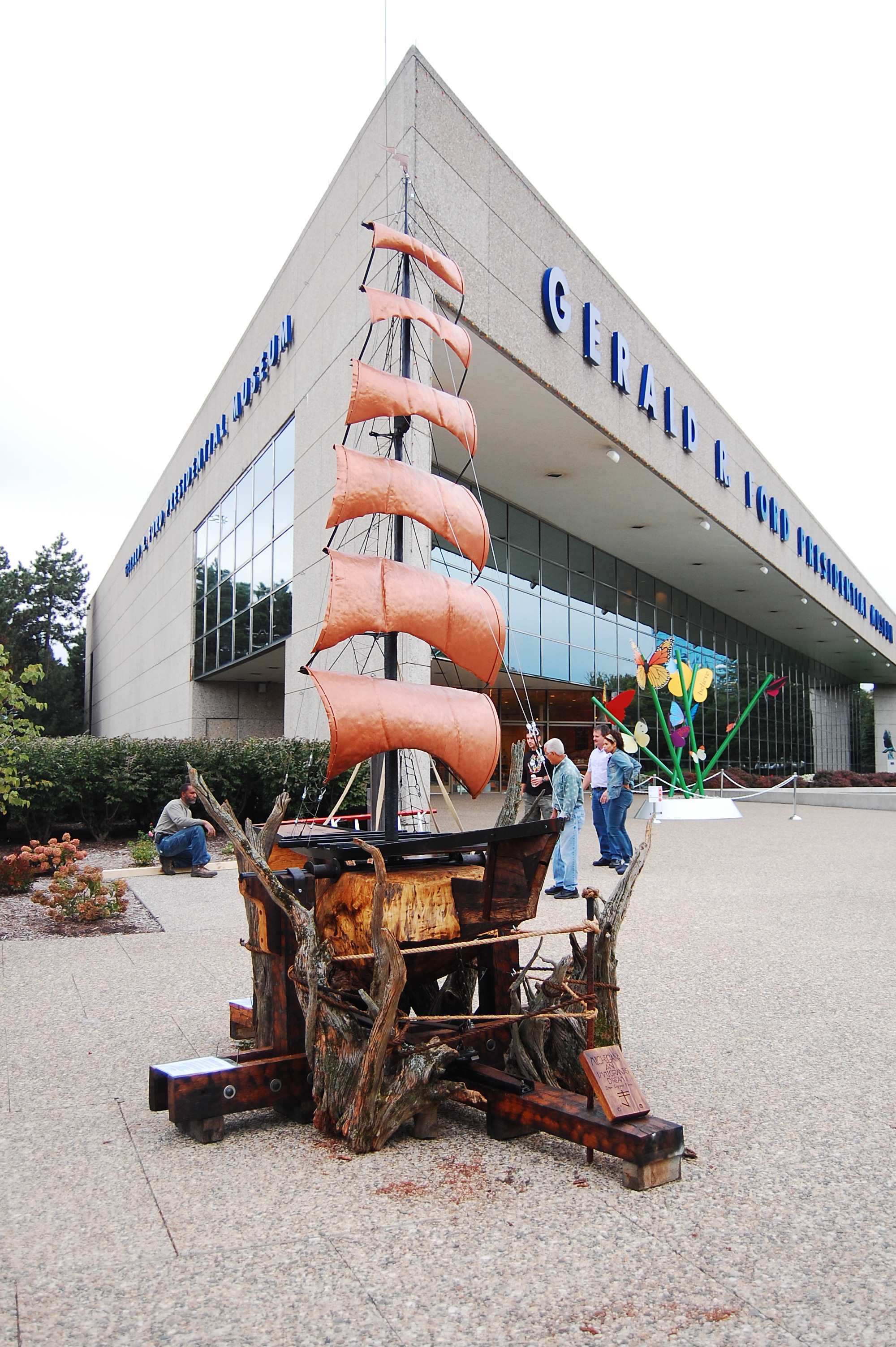 Iron John Ship on display